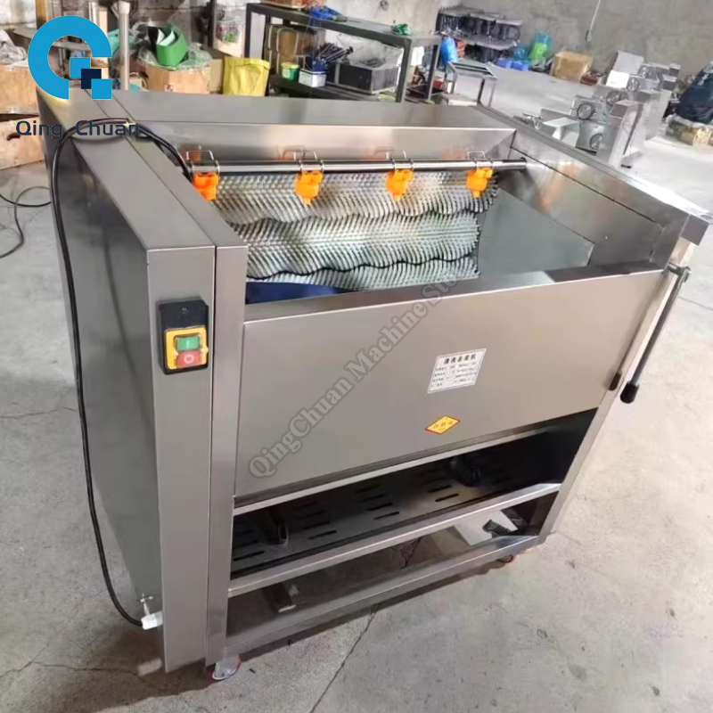 ジャガイモの皮むき洗浄機 業務用大根ブラシクリーンマシン ステンレス製ニンジン洗浄レンコンの皮むき機