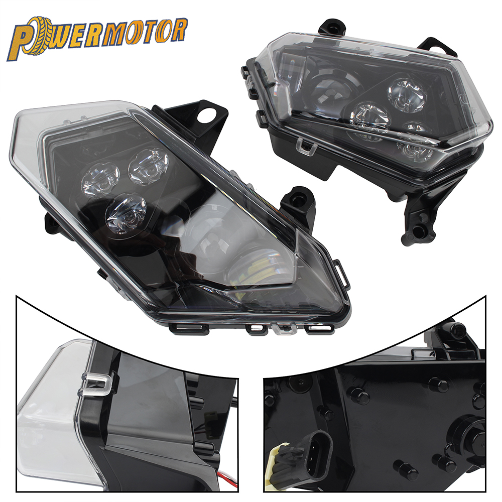 UTV LED ヘッドライトアセンブリヘッドランプ Can-Am Maverick X3 Max R RR XDS XRS Turbo DPS 4x4 2017-2021 710004658 710004659 用