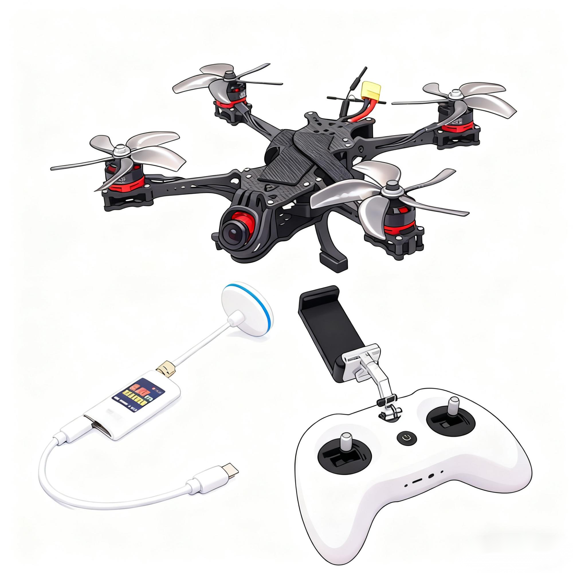 B-CUBE PRO V5 5inch FPV Drone Frame Kit Carbon Fiber Racing Quadcopter Freestyle INAV Beatflight F722 Ardupilot Flight Control