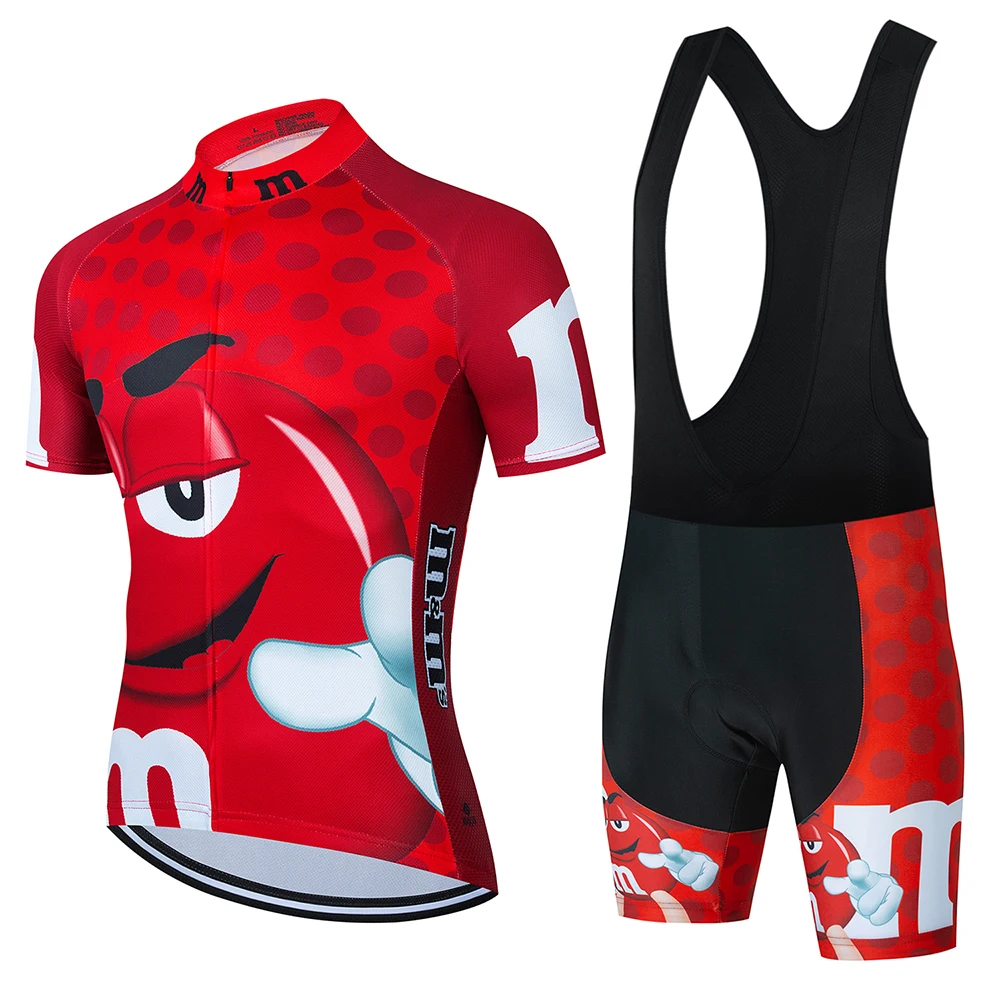 2024 漫画サイクリング服男性半袖 MTB Ropa Ciclismo 通気性夏スポーツウェア屋外自転車服ビブショーツ