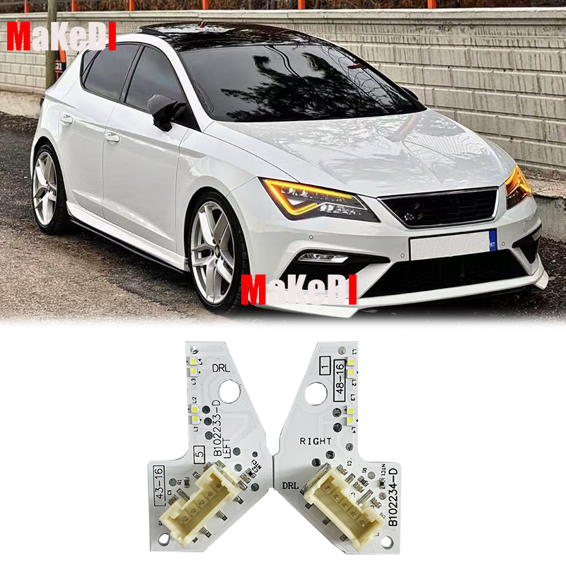 アンバーイエローエンジェルアイ DRL ボードセアト · レオン MK3 5F キュプラ 5F0941475A 5F0941476A ヘッドライト LED 90112019 2217059