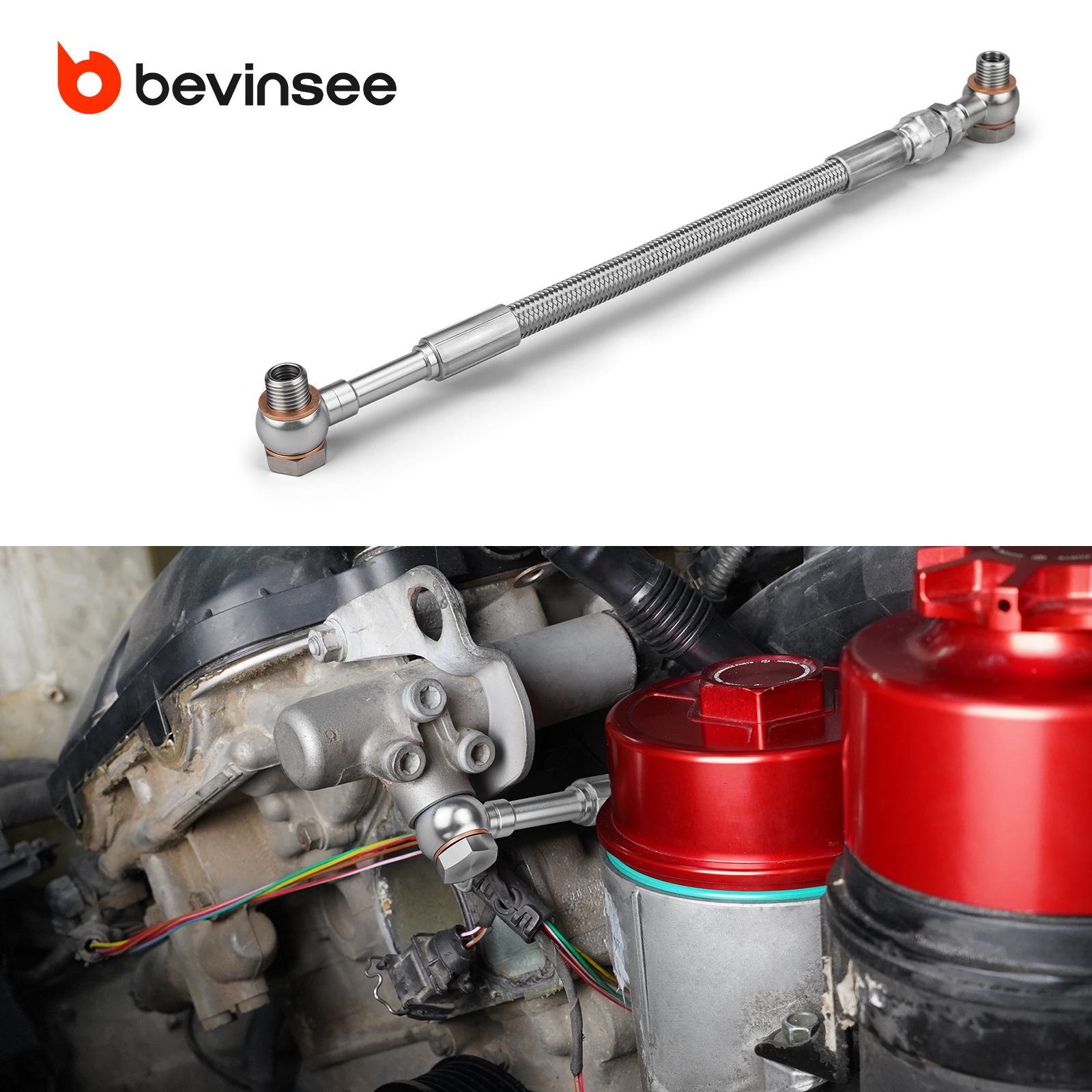M52 M54 Vanos オイル供給ライン BMW E46 E36 E39 E60 E61 E53 X5 E83 X3 Z3 Z4 交換 11361705532