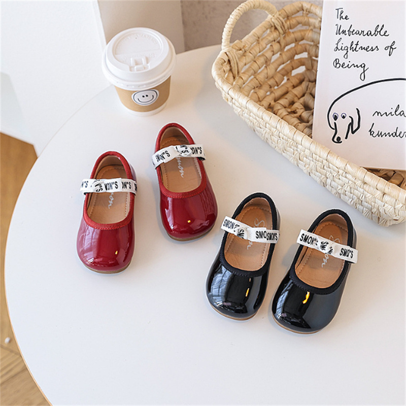 2025 New Autumn Children Shoes Leather Party Dance Princess Girls Shoes Soft Sole Toddler Baby Shoes 21-30