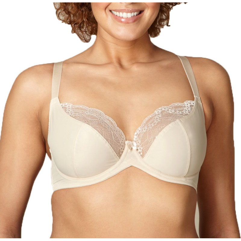 ファッション女性ブラジャーナイロンフィットネスブラジャーワイヤーサポートレースブラジャーカッププラスサイズ 36/38/40/42/44D DD DDD E F 2848