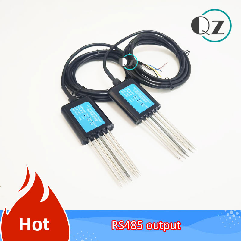 NPK 温度湿度 EC PH 7 in 1 土壌センサー RS485 modbus 土壌テストセンサー農業測定土壌水分センサー