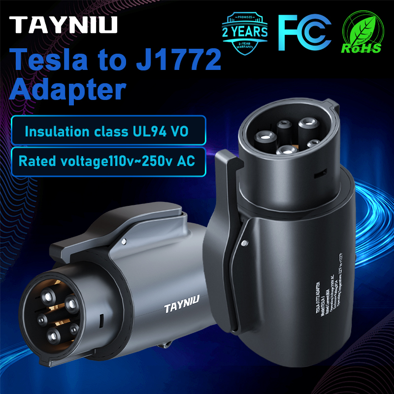 TAYNIU NACS に J1772 EV 充電アダプタ 80A 250V ハイパワー電気自動車充電器コネクタアダプタテスラ充電器用