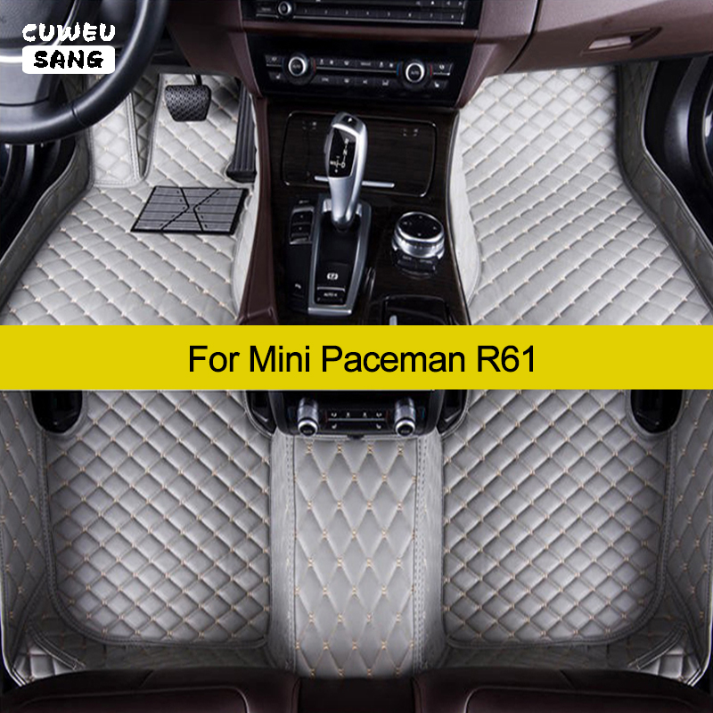 CUWEUSANG カスタム車のフロアマットミニ Paceman R61 自動車カーペットフットコシュ Accessorie