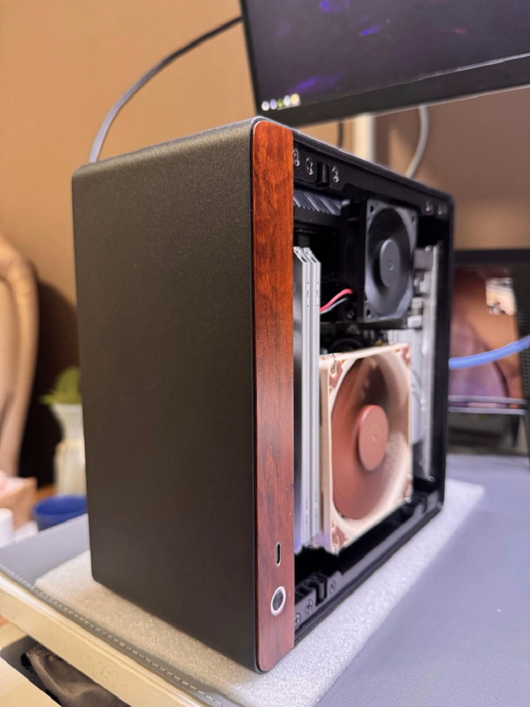 JONSBO N10 NV10 ITX ミニシャーシフルアルミケース 1U フレックス電源サポートコンピュータケースは垂直または水平に配置可能