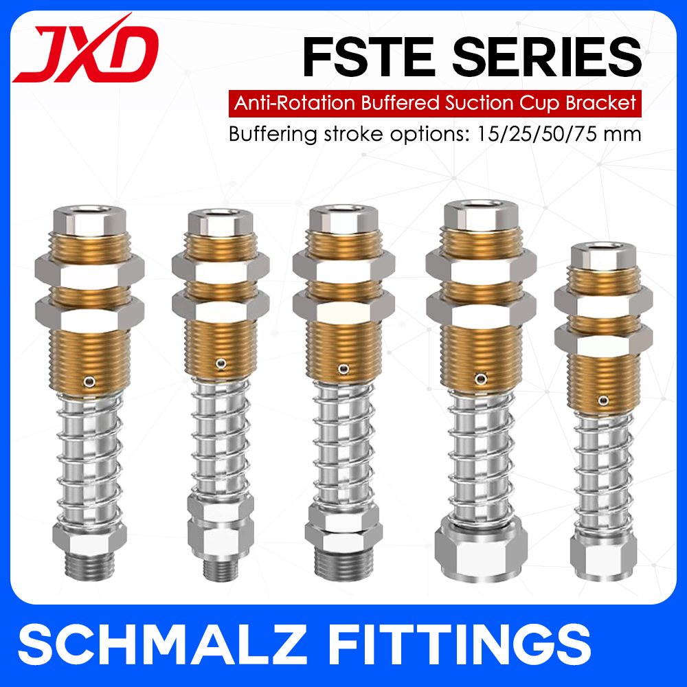 JXD FEST シリーズ G1/8 G1/4 G3/8 金属空気圧回転防止緩衝継手、ロボット真空吸盤パッド