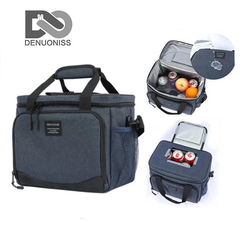 DENUONISS 13L サーマルバッグ弁当箱仕事用ピクニックバッグ車ボルサ冷蔵庫ポータブルクーラーバッグ食品バックパック