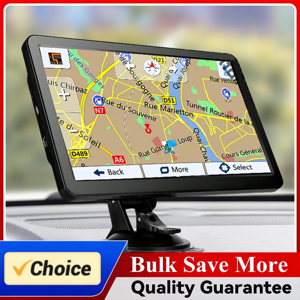 7 インチ HD カー GPS ナビゲーション FM トランスミッターカー GPS ナビゲータータッチスクリーンポータブルナビゲーターオーストラリア北米ヨーロッパ地図