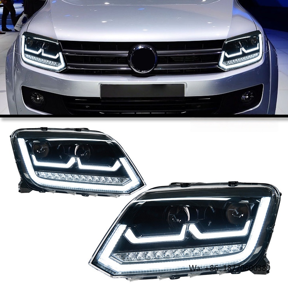 12V 8000 ルーメン LED ヘッドライトフォルクスワーゲン Amarok ヘッドライト 2010-2020 Led ヘッドライトアセンブリ Drl ターンシグナルヘッドランプ