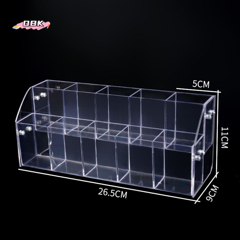 2/3/4/5 層マークペンホルダーアクリル透明メイクブラシホルダーペントレイ耐久性のある文具陳列棚オフィス/学校