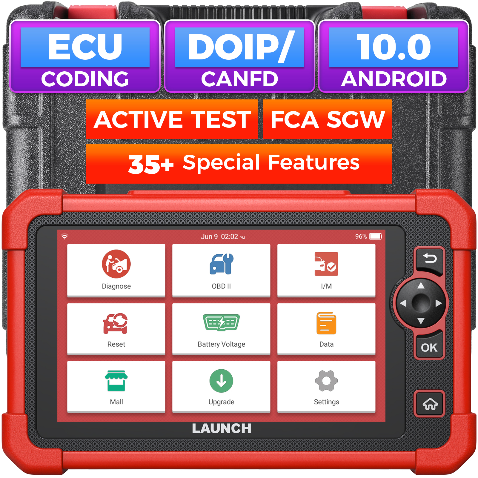 LAUNCH X431 CRP919X OBD2 スキャナープロフェッショナル自動車スキャナー起動診断ツール ECU コーディング OBD スキャンツール