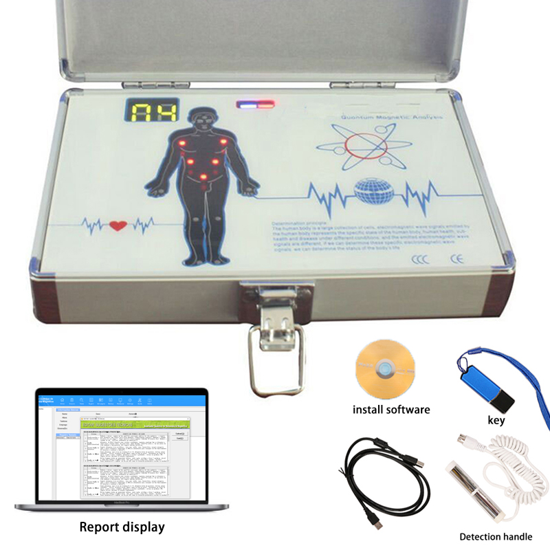 テストレポート付き健康量子アナライザー量子磁気共鳴エステティックスキンアナライザーテスター機器