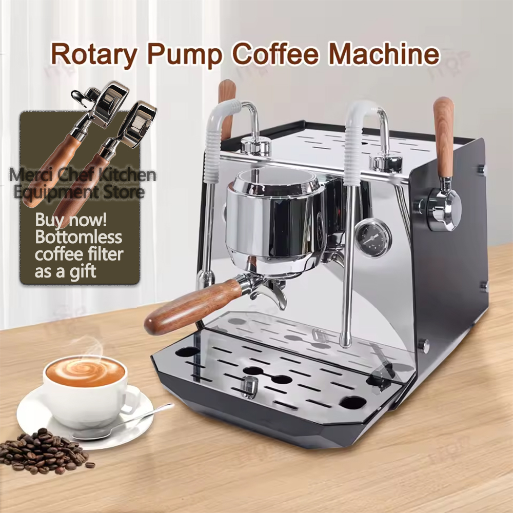 ロータリーポンプコーヒーマシン家庭用/商業エスプレッソコーヒーメーカー 0.5L 1L Boliers PID 温度制御接続外部水