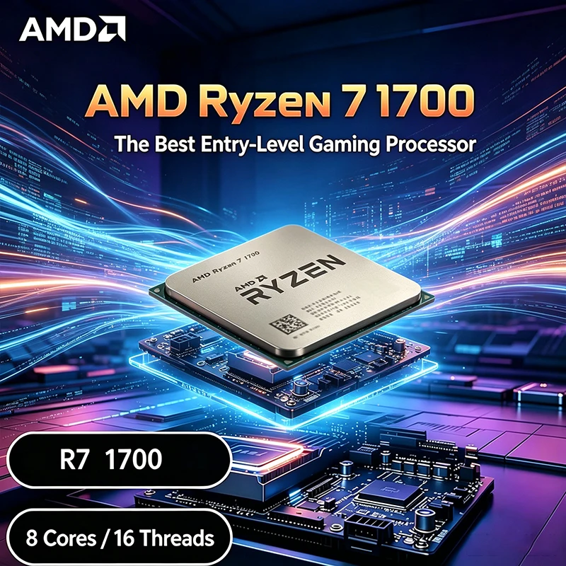 AMD Ryzen 7 1700 R7 1700 3.0 GHz 8 コア 16 スレッド CPU プロセッサ 65 ワット YD1700BBM88AE ソケット AM4 パッケージなし