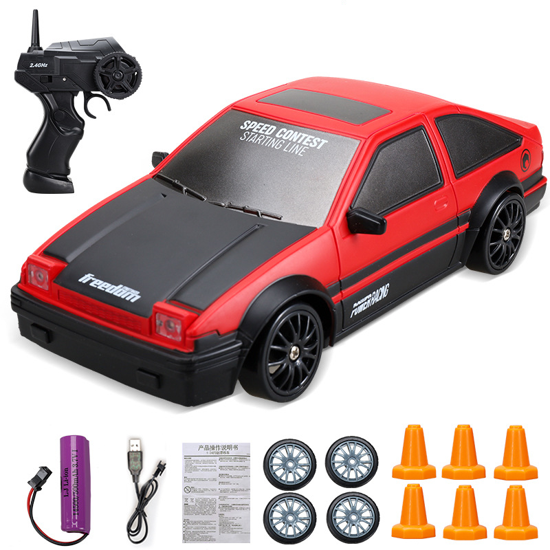 2.4 グラム高速ドリフト Rc カー 4WD おもちゃリモコン AE86 モデル GTR 車両車 RC レーシングカーのおもちゃ子供のためのクリスマスギフト