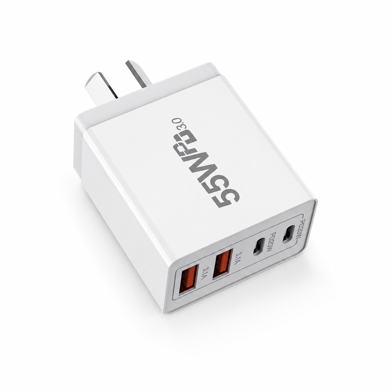AU プラグ 55 ワット USB C 急速充電器 4 ポート PD20W QC3.0 壁充電器タイプ C USB-A 電源アダプタ Xiaomi Redmi iPhone Samsung 電話用
