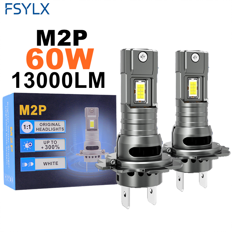 M2P 60 ワット 13000LM 自動 LED ヘッドライト電球 H7 H11 フォグランプ 9005 HB3 H1 9006 H4 車のヘッドライトキット