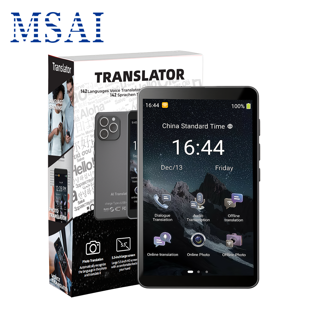 T22PRO スマート言語翻訳機 19 オフライン翻訳 5.5 インチ HD ディスプレイ 8 コアプロセッサ 1GB 16GB 旅行ビジネス用