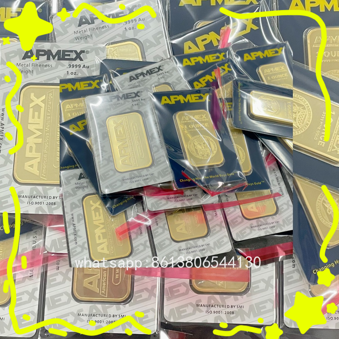 APMEX 1オンス ゴールドバー レプリカ 24K ゴールドメッキ 記念収集価値のある銅バー お土産 コレクション用ギフト (非通貨)