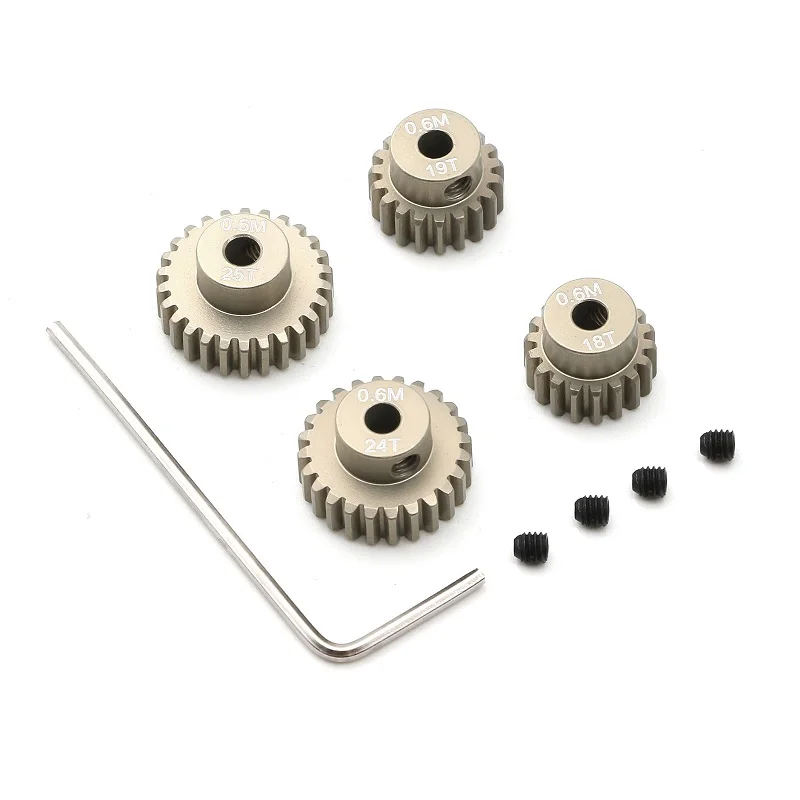 金属 18T 19T 24T 25T ピニオンギアモーターギアタミヤ TT01 TT02 TB02 TA05 Rc カーアップグレードパーツアクセサリー