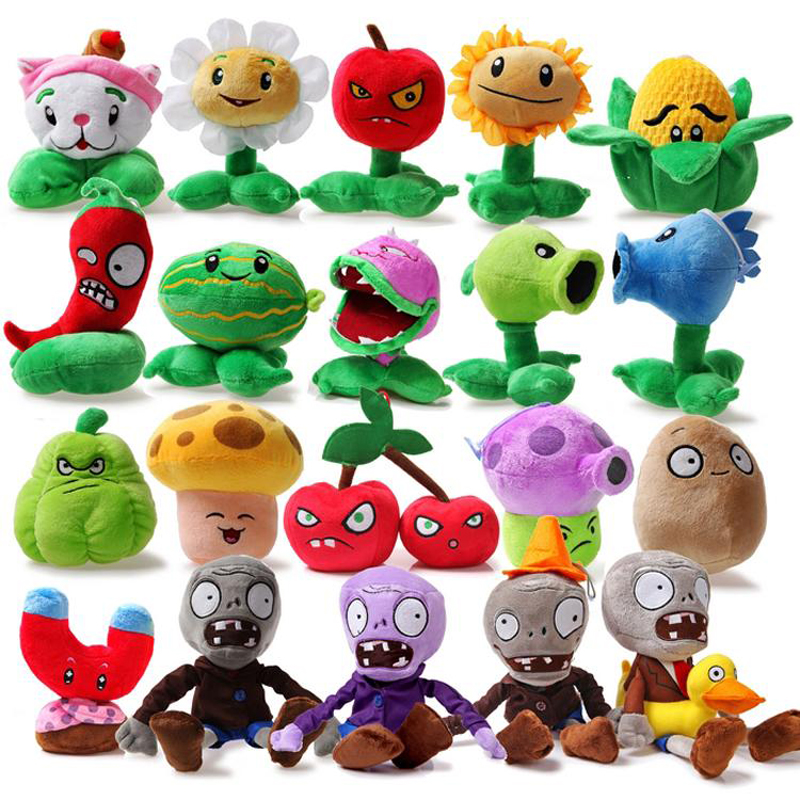 20 ピース/ロット プラント vs ゾンビ ぬいぐるみ PVZ プラント