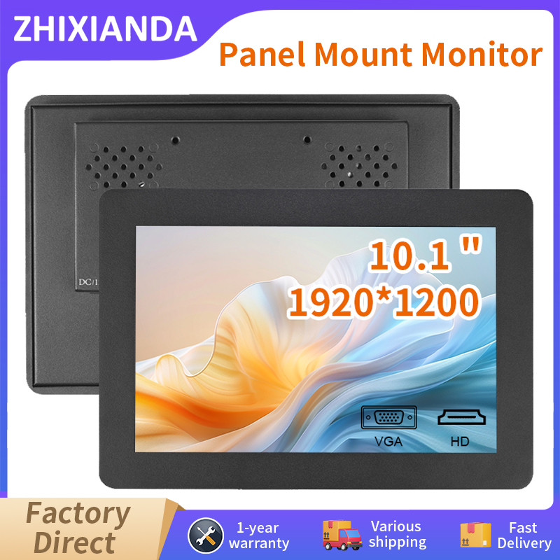 10.1 インチ 1920*1200 HD 工業グレードパネルマウント LCD 容量性抵抗タッチスクリーンディスプレイ内蔵 HDMI VGA モニター