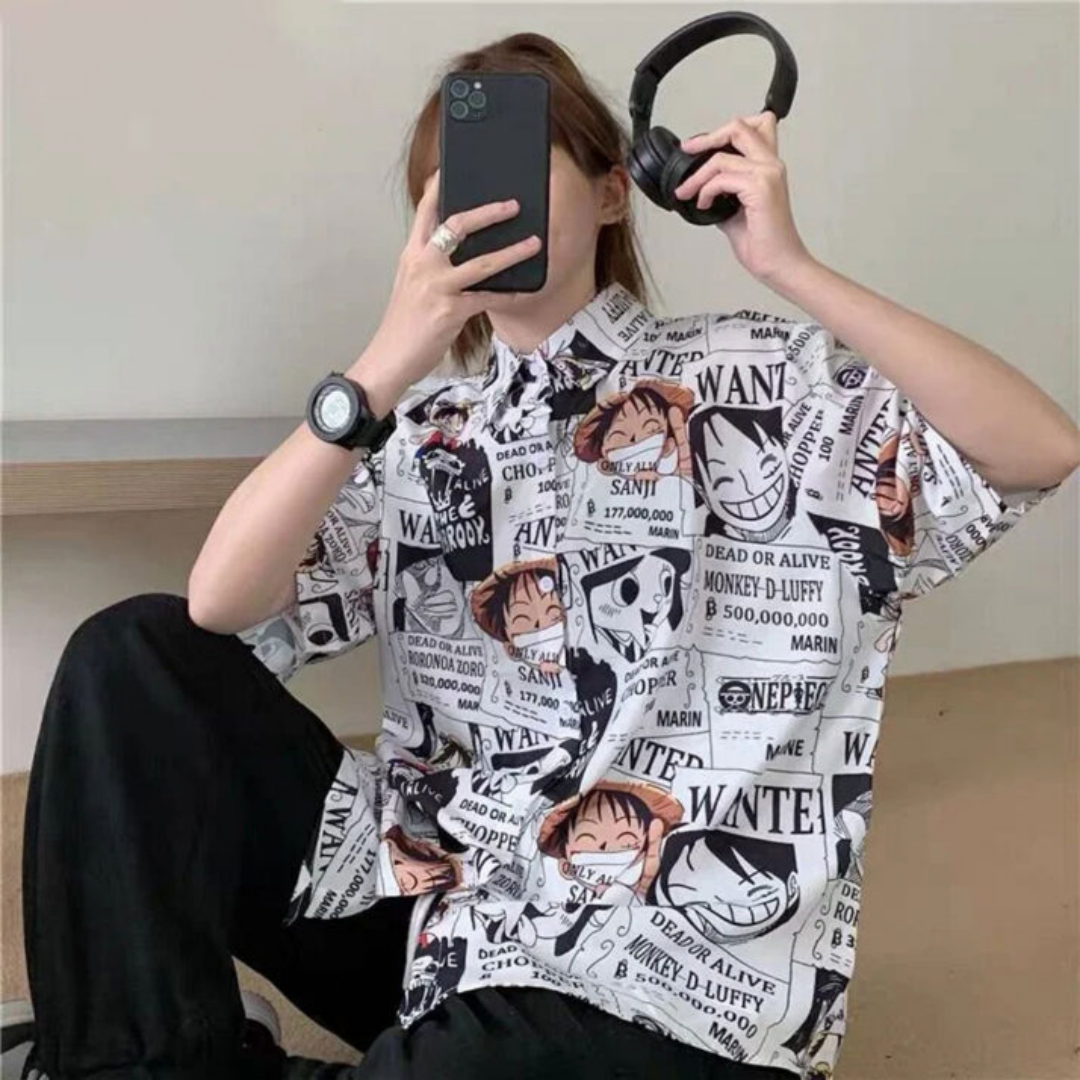 2026 ワンピースルフィ募集アロハシャツ夏のレジャー速乾性メンズ Tシャツ子供服 Tシャツ Y2k 女性
