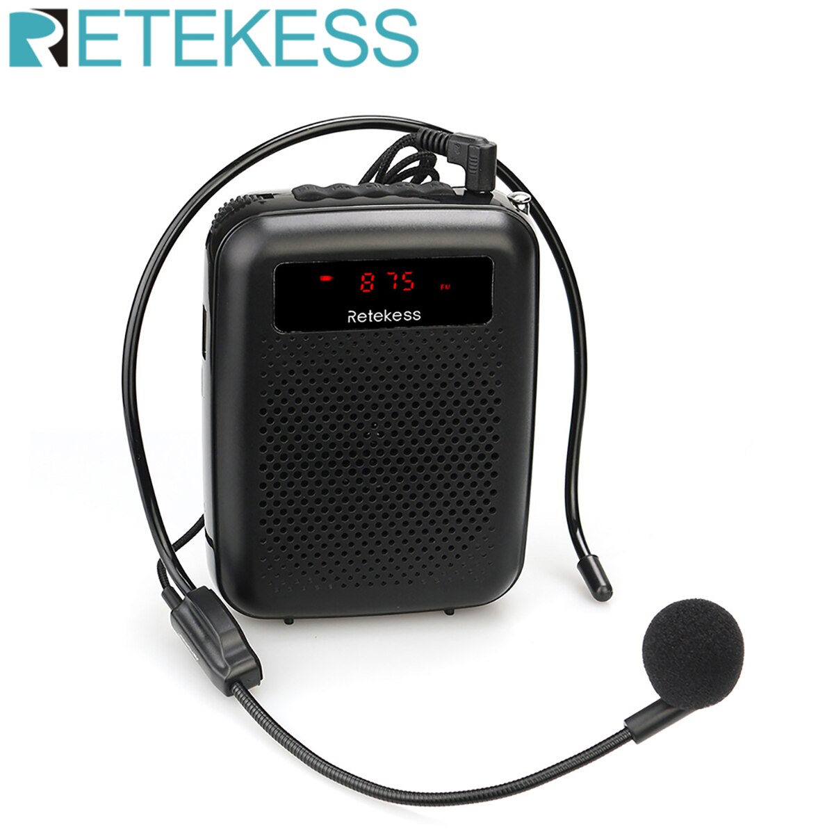 RETEKESS PR16R メガホンポータブル音声アンプマイクスピーカー 12 ワット FM 録音 Mp3 プレーヤー FM ラジオツアーガイド教育
