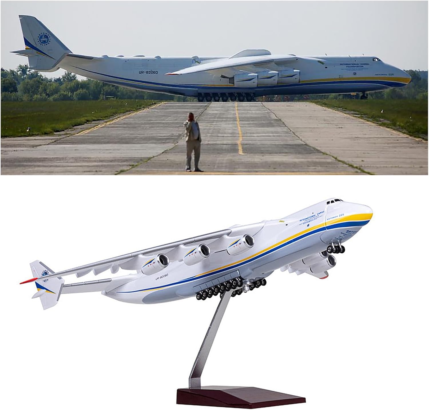 1/200 スケールアントノフ AN-225 輸送航空機飛行機模型飛行機航空おもちゃゲーム飛行機プラスチック金属ミニチュア遊び