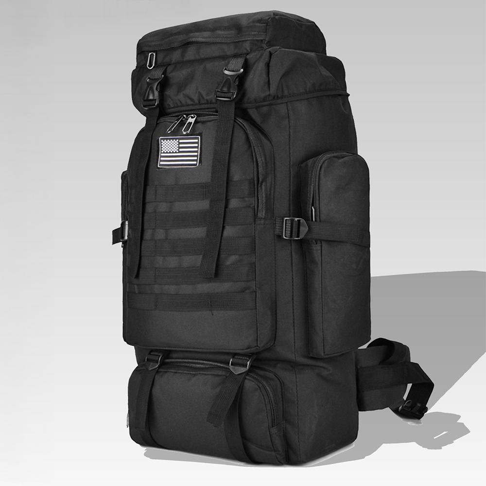 80L/100L 登山バッグクライムバッグ戦術的なバックパック大型バックパックアウトドアハイキングキャンプ旅行バッグ