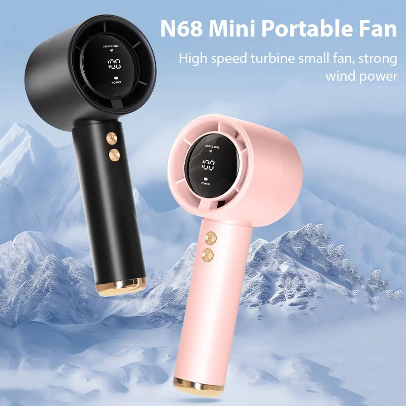 ミニハンドヘルドファン USB 高速充電ポータブル空気計算ファンミュート個人高速ファン旅行アウトドアアクティビティ