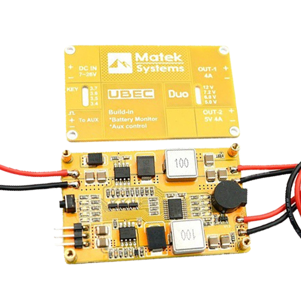 Matek システム UBEC DUO 4A 5V~12V