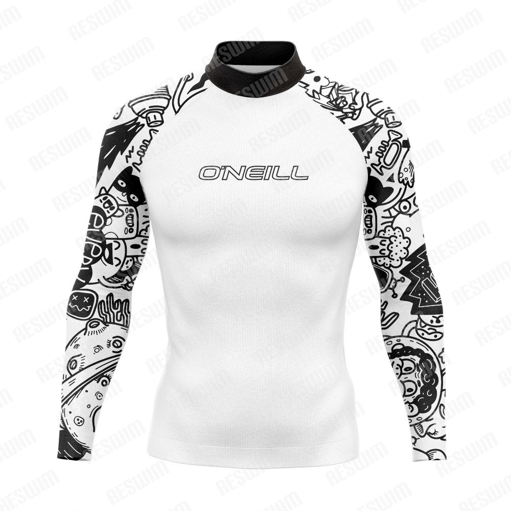 メンズ長袖サーフィンスーツラッシュガード水着太陽 UV 保護サーフ Tシャツスポーツ水泳タイトな男の子のラッシュガード服