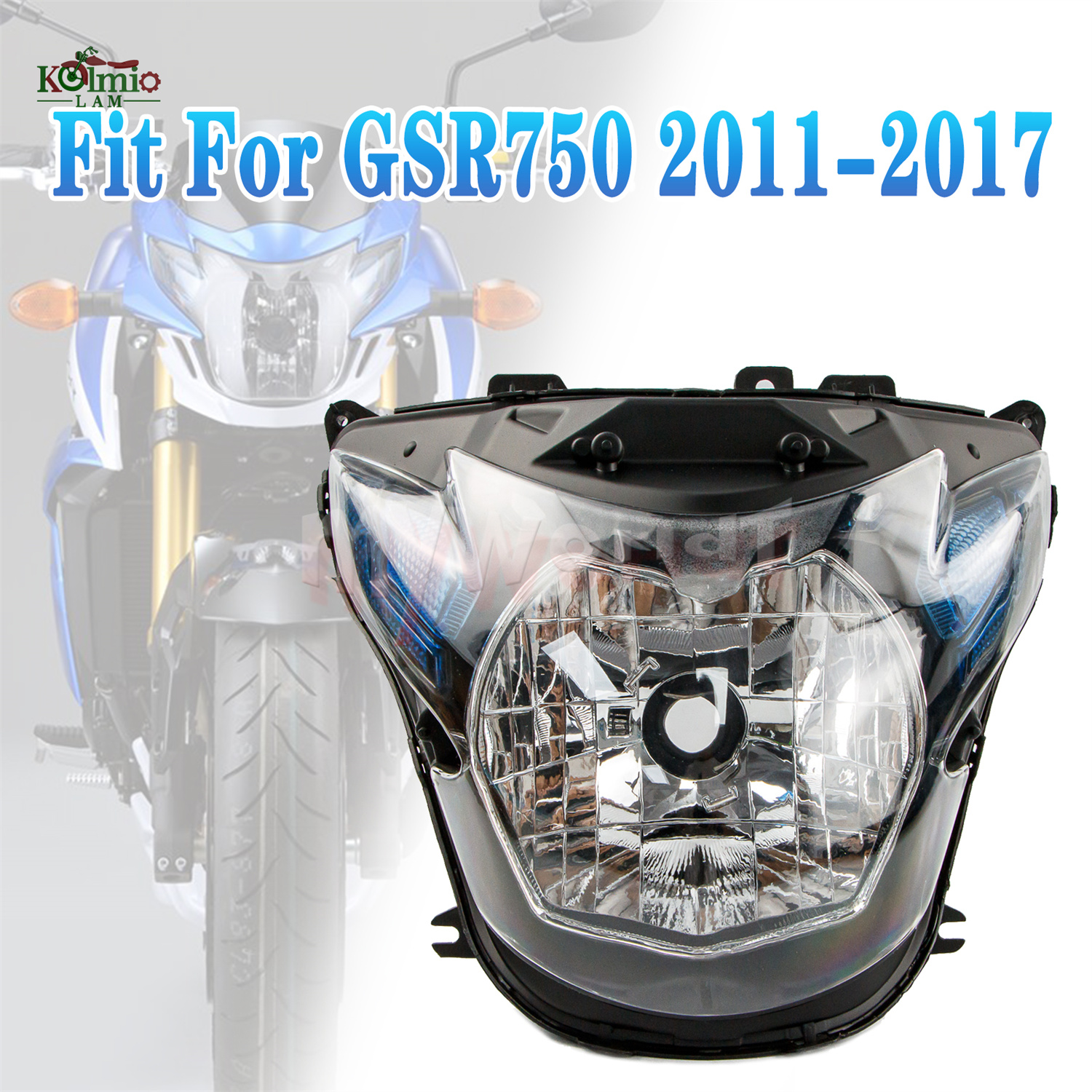 スズキ GSR750 2011-2017 オートバイアクセサリーヘッドライトアセンブリヘッドランプライト GSR 750 2012 2013 2014 2015 2016