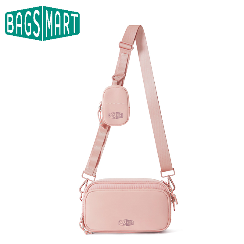 BAGSMART トラベルショルダーバッグ ワークアウト カジュアル ハンズフリー財布 クロスボーイ ベルトバッグ レディース メンズ ファニーパック