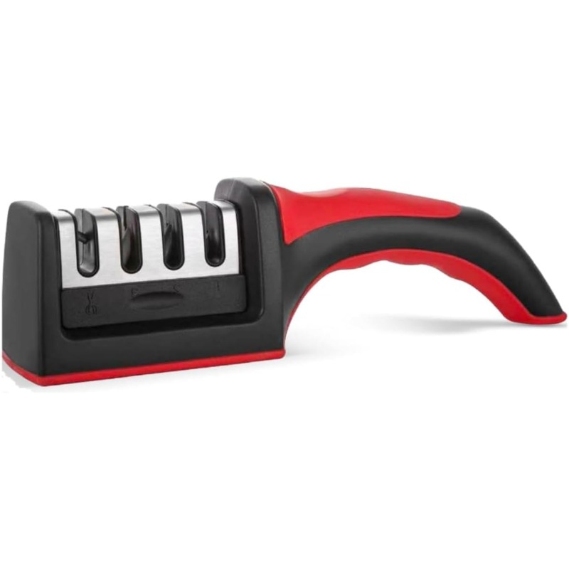 3-Stage Portable Knife Sharpener – Anti-Slip Tool to Restore & Polish Blades Easily