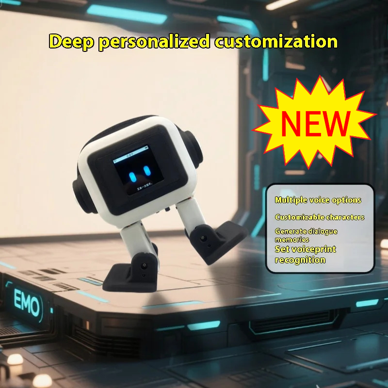 AI EMO ロボット ESP32-S3 メインコントロール 1.54 インチ画面インテリジェント対話型ロボット声紋認識コンパニオン子供用新しい