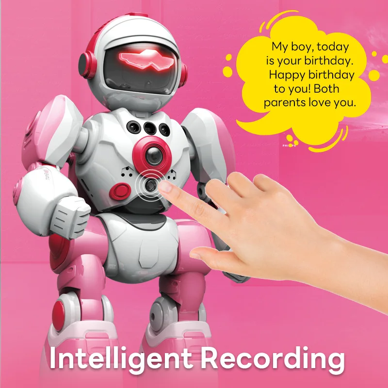 おもちゃのロボット RC コントロールインタラクティブロボットインテリジェント子供のためのダンス音声コマンドタッチジェスチャーコントロールおもちゃ誕生日ギフト