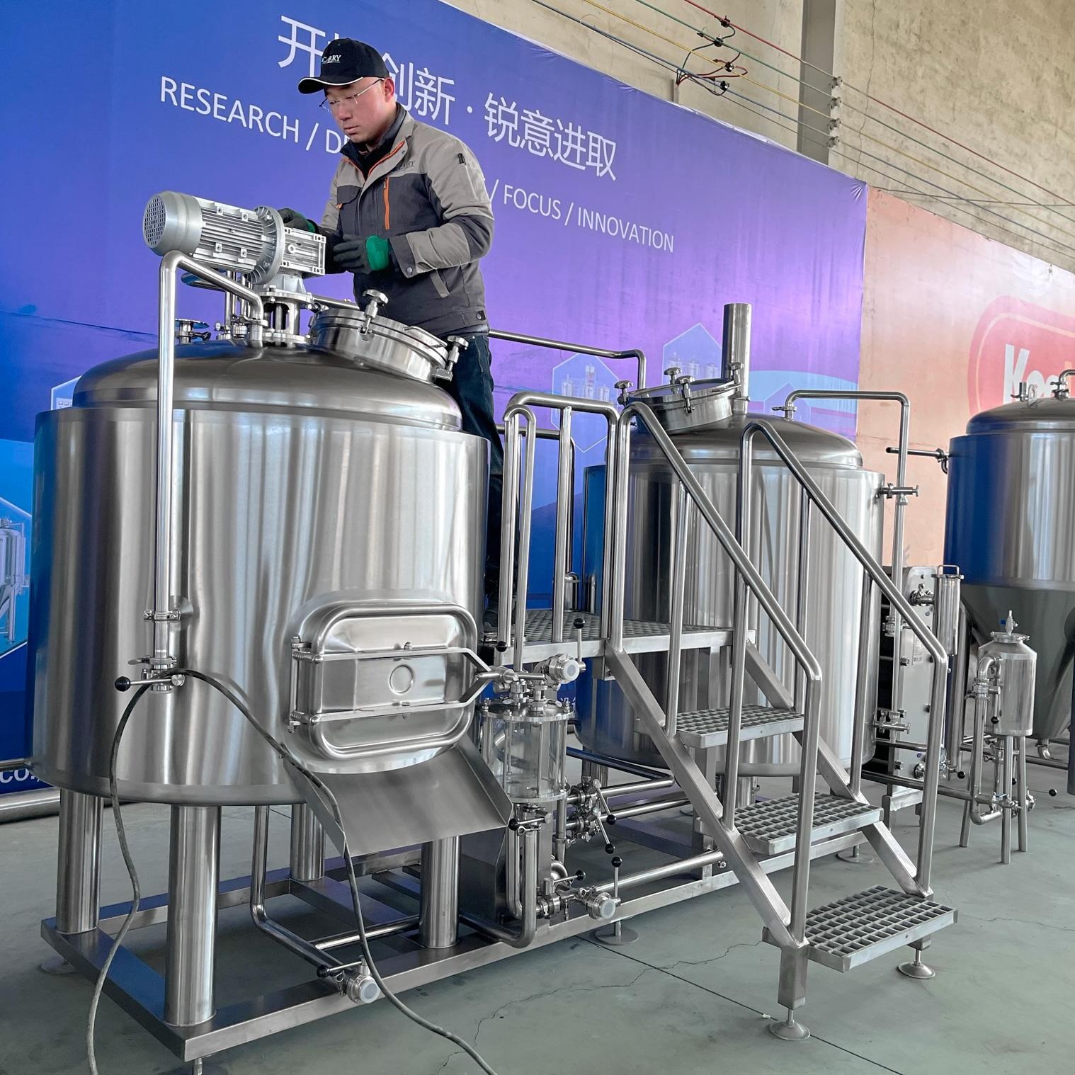 中国からの産業5HL 8HL 10HL 20HL醸造所ターンキービール醸造装置メーカー商業醸造システム