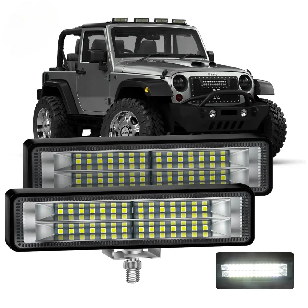 84 ワット 28 LED 車作業灯高輝度スポットライトオフロード自動車トラック運転フォグヘッドライト DRL 運転アルミランプ 12V