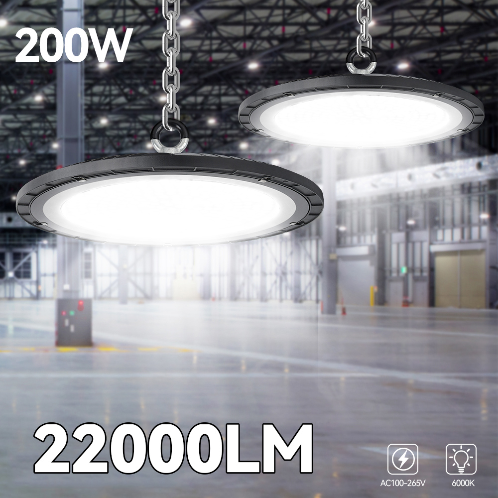 UFO LED ハイベイライト 100 ワット 200 ワット超高輝度 AC100-265V IP65 防水 LED 工業用照明ガレージジム工場 Warehou