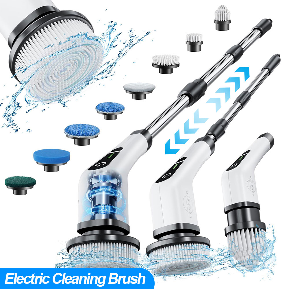 電気多目的クリーニングブラシ、パワークリーナーキッチンバスルームトイレタイル床シャワー家庭用ディープクリーニングツール