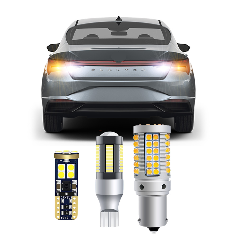 LED 電球ヒュンダイエラントラ CN7 2021 2022 2023 2024 LED 電球リアウインカーバックアップ逆転ナンバープレート電球 Canbus