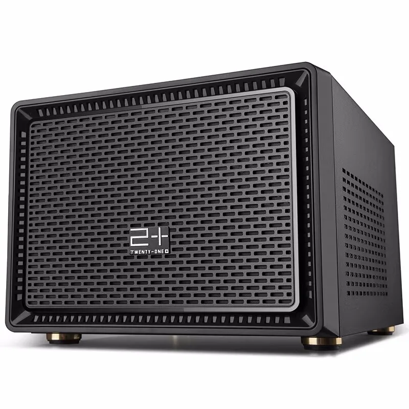 ゴールデンフィールド Foresee N1 デスクトップコンピュータケース MINI-ITX ミニシャーシサポート 18*22 センチメートルマザーボード 4 ドライブ