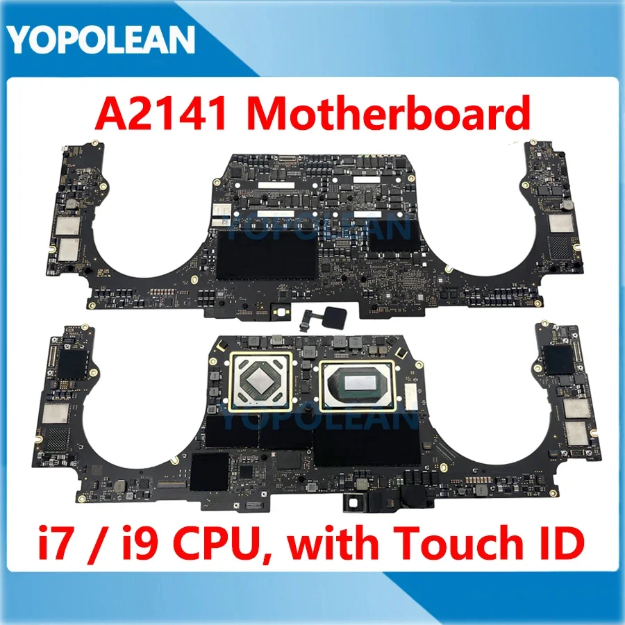 オリジナル A2141 マザーボードロジックボード MacBook Pro 16 "A2141 タッチ ID i7 i9 512 ギガバイト 1 テラバイト 2019 年