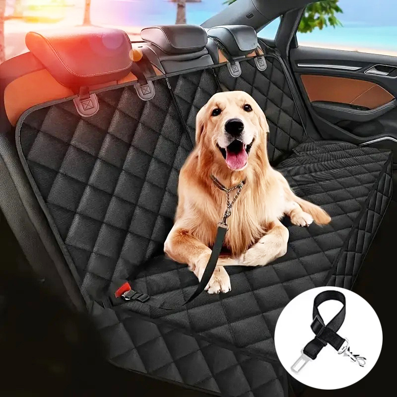 車犬シートカバー後部座席用防水自動後部ペットシートプロテクターマット滑り止めユニバーサル安全キャリアお出かけ犬用