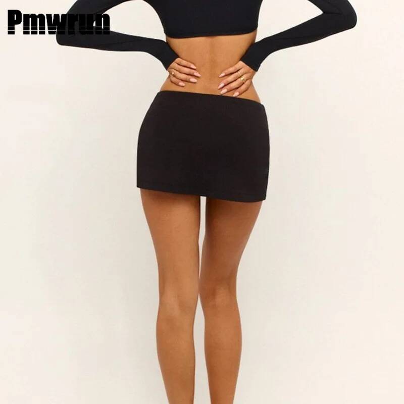 PMWRUN ローウエストミニテニススカート女性用スリムフィットソフト伸縮性軽量テニスヨガジムピラティスアクティブウェア